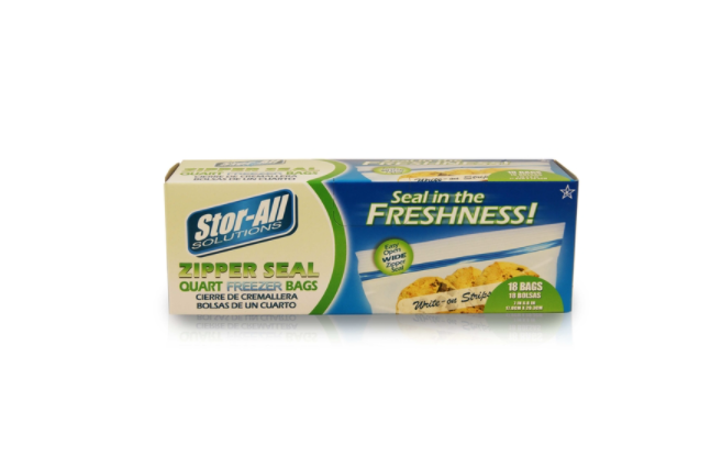 BAG FRZ 1QT ZIPR18PK