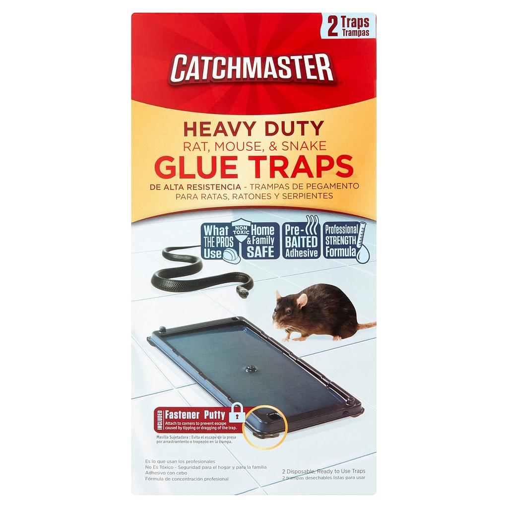 Catchmaster Heavy Duty Baited Rat Glue Traps, 2 ct