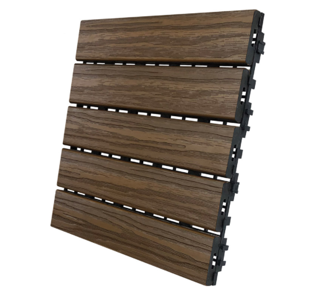 DECK TILE WALNUT 6PK                    