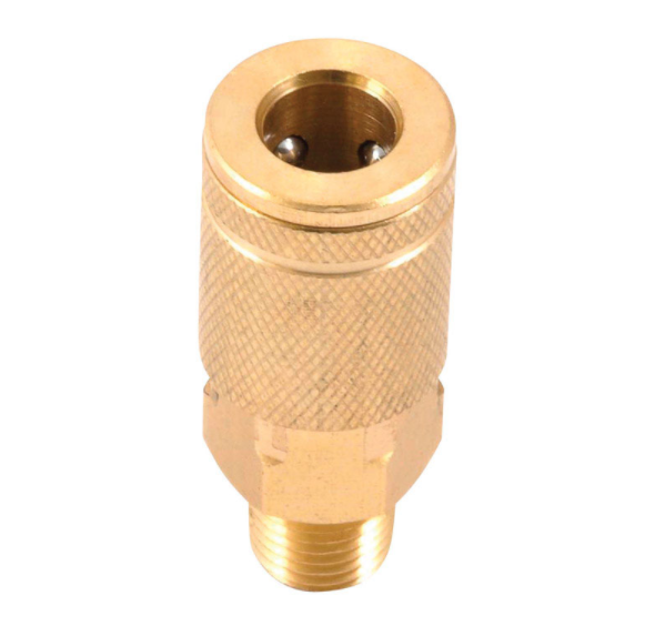 AIR CPLR 1/4"M X 1/4"TF                 