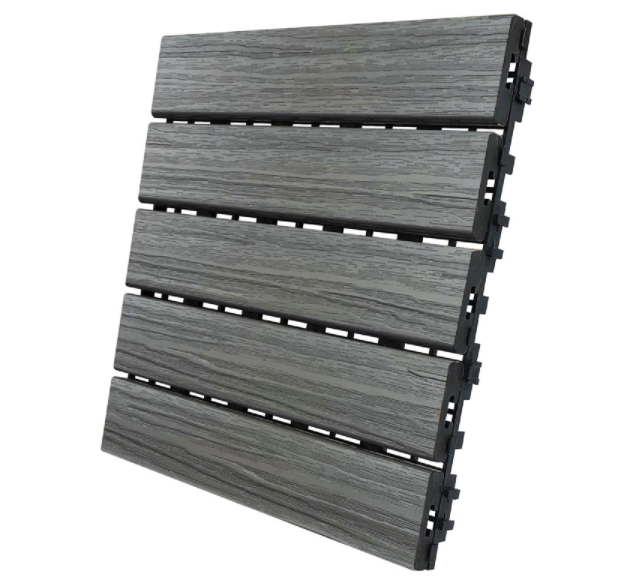 DECK TILE GRAYOAK 6PK                   