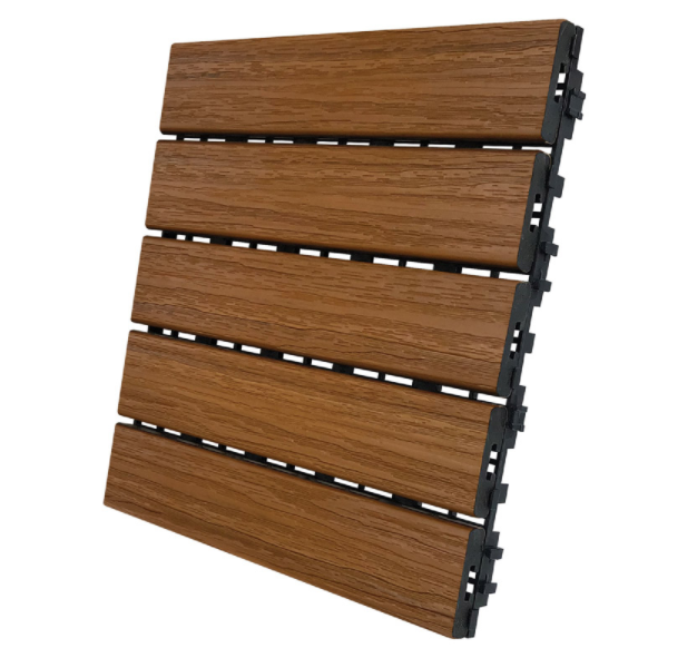 DECK TILE HNY TEAK 6PK                  