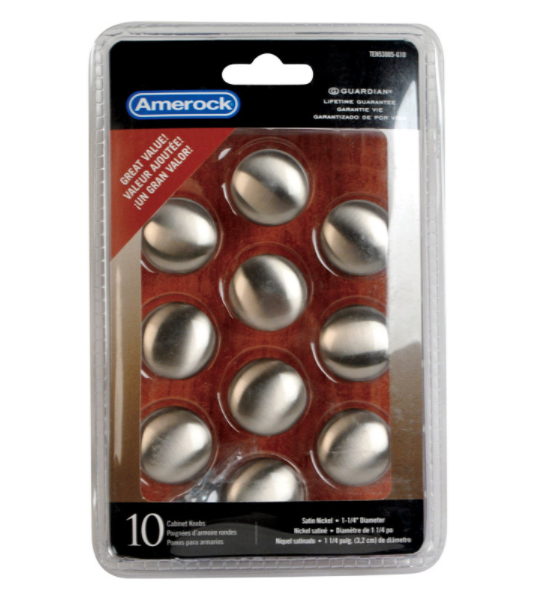 KNOBS 1-1/4 SN 10PK.