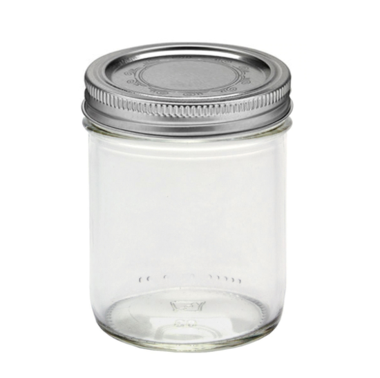 MASON JAR STRT 8OZ CS12                 