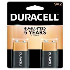 BATTRY ALKLN DURA 9V CD2.