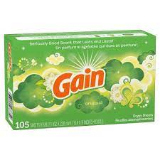 GAIN DRYER SHEETS 105PK