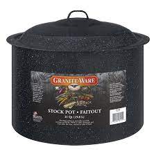 STOCK POT 21QT BLK