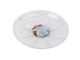 SAUCER PLSTC CLR 10"D