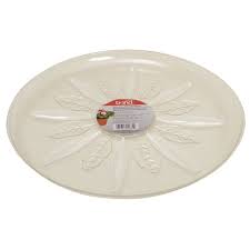 SAUCER PLSTC CLR 16"D