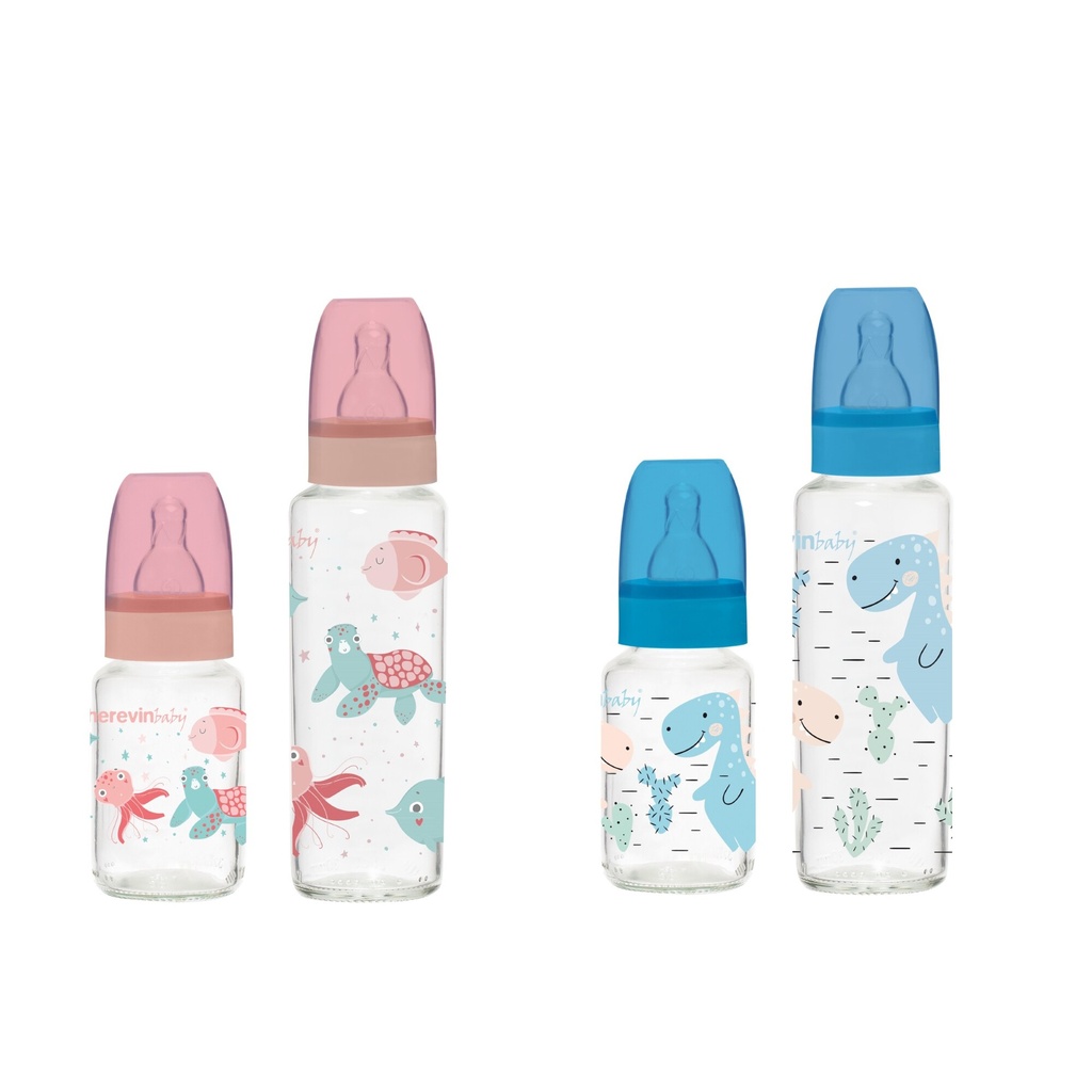 2 Pcs (125 cc+ 250 cc) Baby s Bottle Set-Mix-1 No