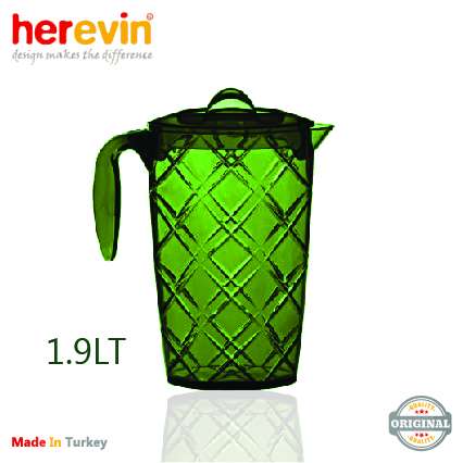 1,9 lt Embossed Jug - PS-Yeşil