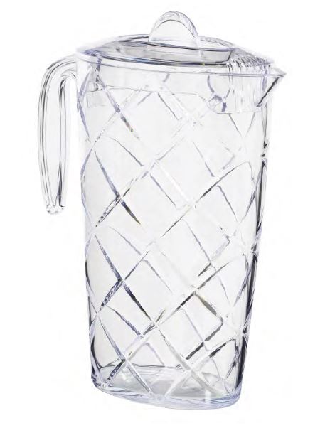 1,9 lt Embossed Jug - PS-Transparent
