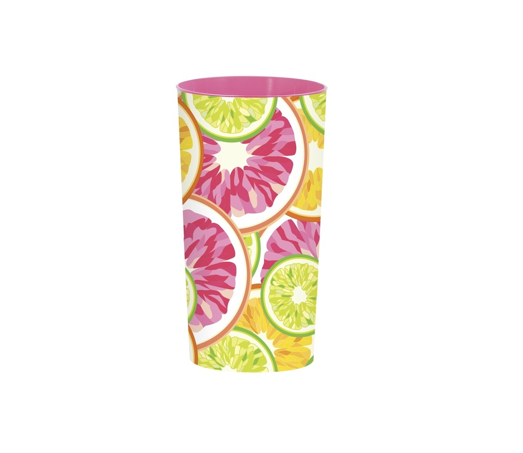470 cc Patterned Glass-PP-Orange