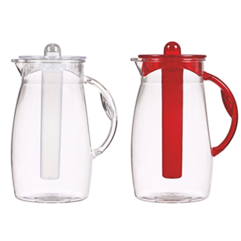 2,5 lt Plain Jug - Clear Body+Handle,Cover and Ice Tube-Mix
