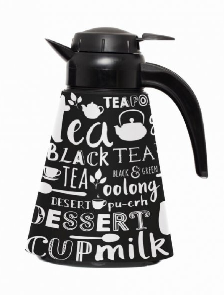 1.2 lt Conical Thermos-Black Tea Time