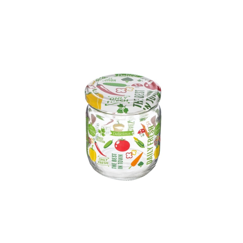 425 cc Decorated Jar -Vegatables