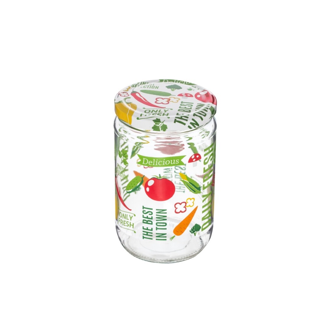 660 cc Decoreted Jar - Vegatables