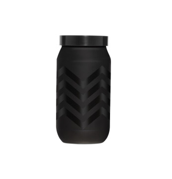 1000 cc Decorated Canister-Mat Black Zigzag