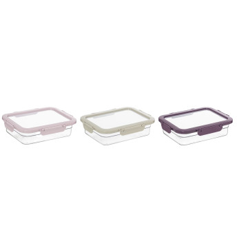1 lt Airtight Food Container-Pastel Colour