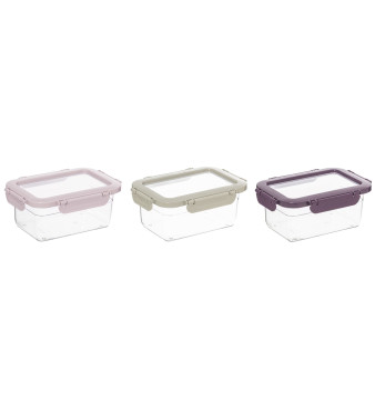 0.6 lt Airtight Food Container-Pastel Colour-Mix Colour