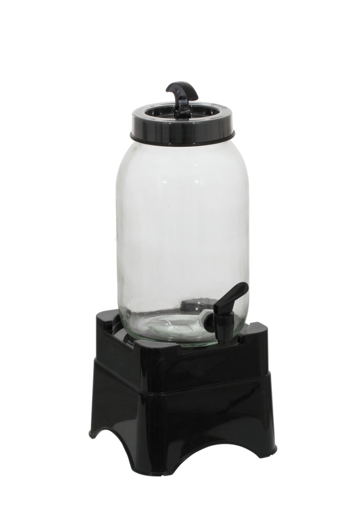 3 lt Beverage Dispenser With Stand - Black