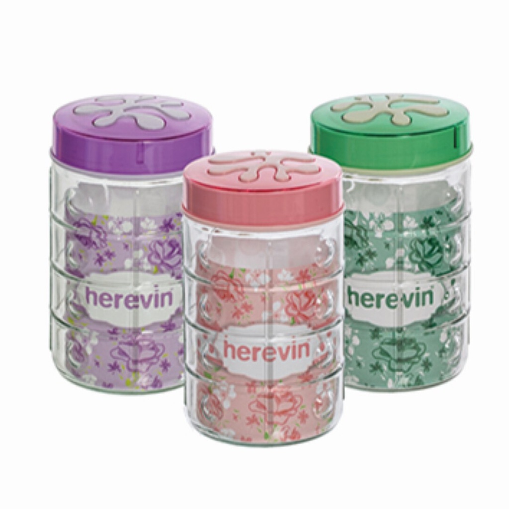 1,35 lt Embossed Canister - Mix Colour