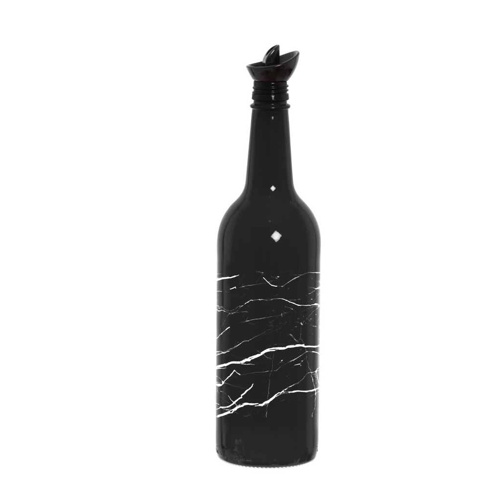 750 cc Coloured New Oil Bottle-Black Marble