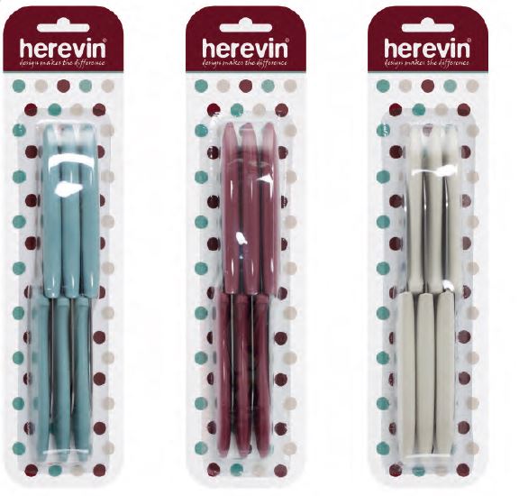 6 Pcs 7,8cm Knife Set With PVC Box-Colour-Mix