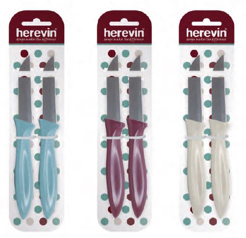 2 Pcs 7,8cm Knife Set With Card-Mix Colour