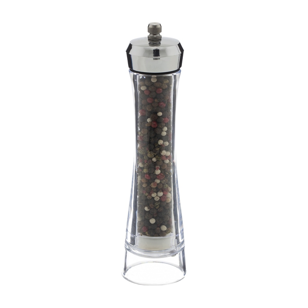 21cm Grinder-Naturel Body-Chromium Lid-PVC Box