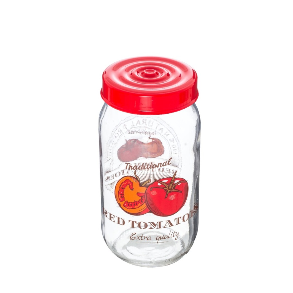 1000 cc Decorated Jar-Tomato