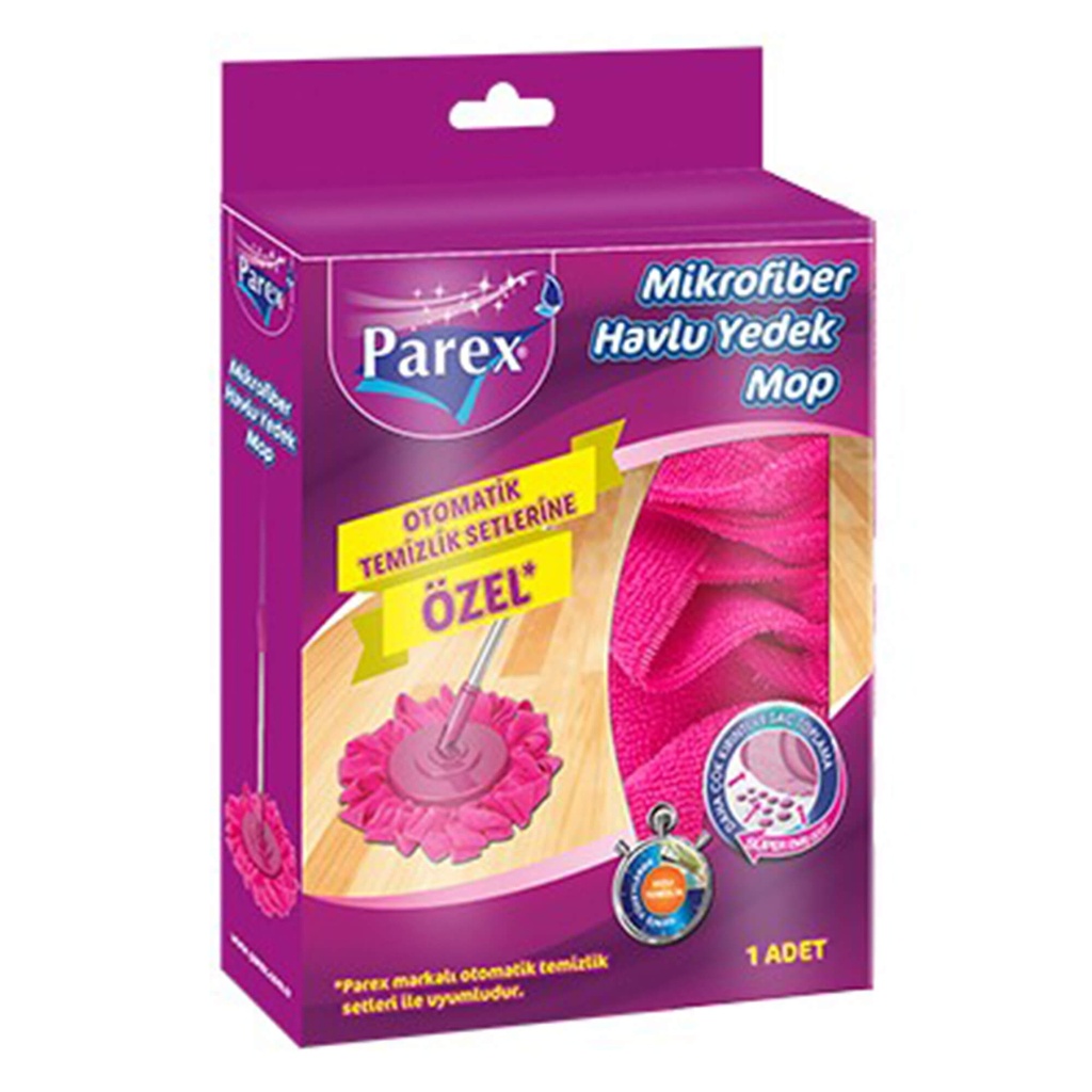 PAREX MICROFIBER TOWEL 360 DEG.SPINNING MOP-REFILL