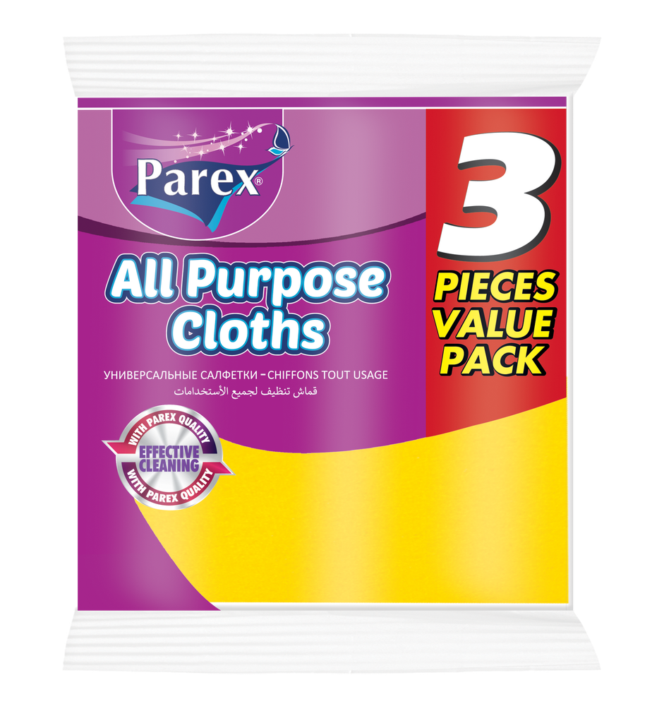 PAREX ALL PURPOSE CLOTHS ( 3 PIECES VALUE PACK ) 