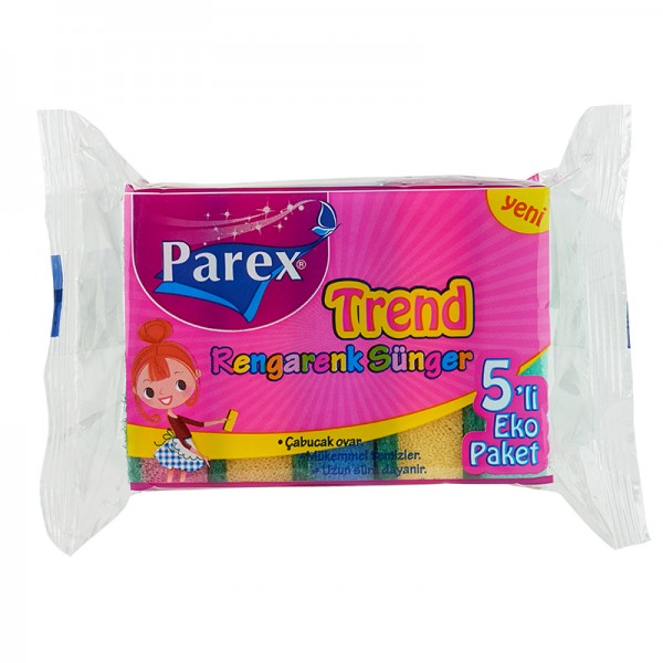 TREND COLORFUL  SPONGE 5 PIECES