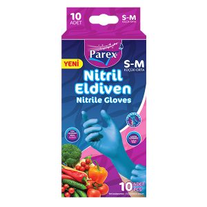 PAREX NITRILE TOUCH GLOVES MİXED BOX MIXED BOX  (S- 3Boxes M- 6Boxes L-3Boxes)