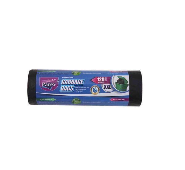PAREX PROFESSIONAL GARBAGE BAGS JUMBO(10 PIECES-80X110Cm 120L )