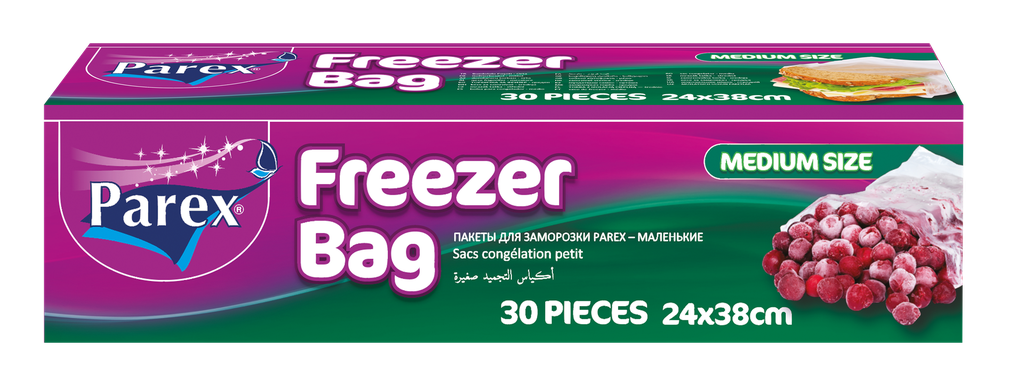 PAREX FREEZER BAGS - MEDIUM (30 Pcs)
