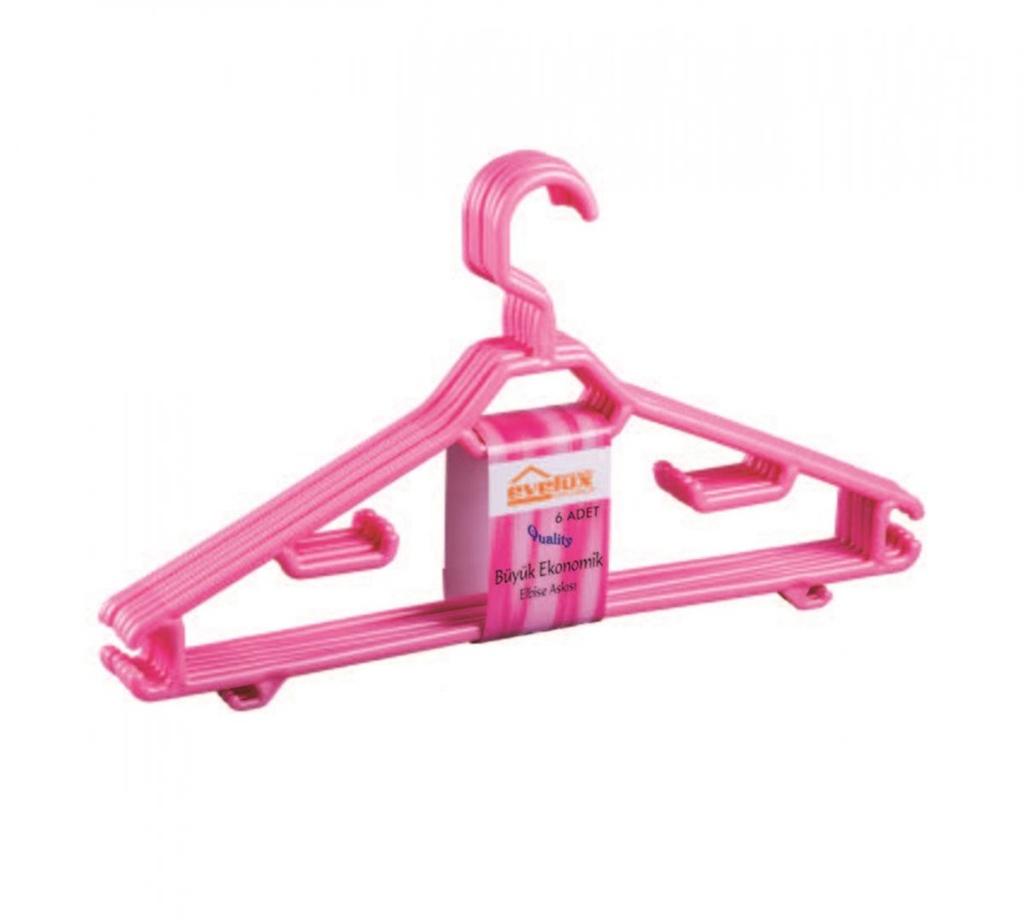 CLOTHES HANGER ECO  SET 6 PIECES 