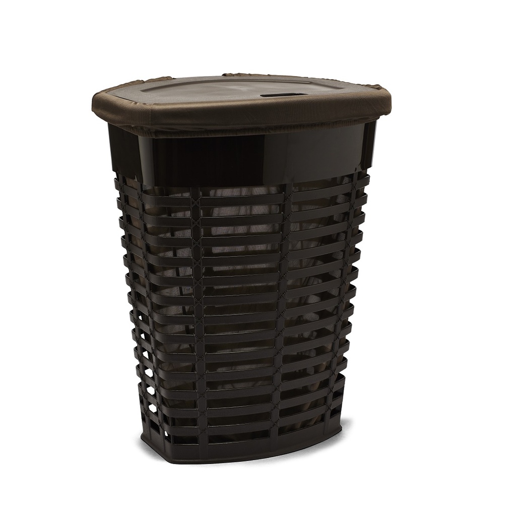 PALM LAUNDRY BASKET BROWN; INNER PA