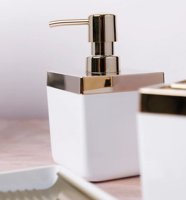 TOSKANA LOTION BOTTLE - WHITE GOLD