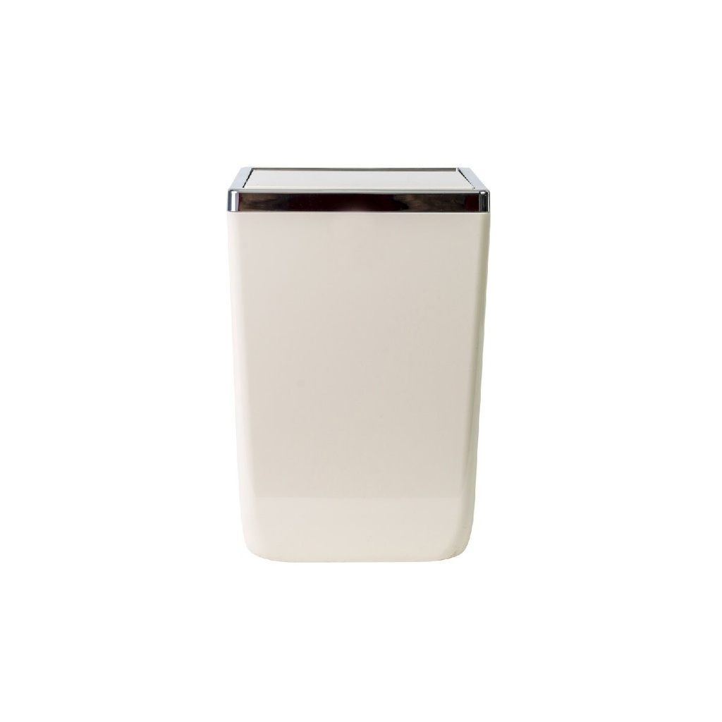 TOSKANA WASTE BIN 6 LT- WHITE GOLD