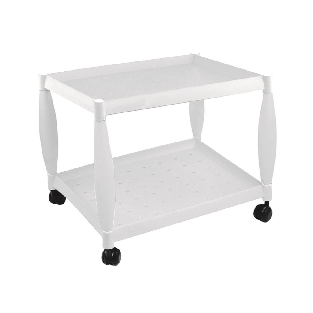 P. NOVA, TROLLEY 2 SHELFS WHITE