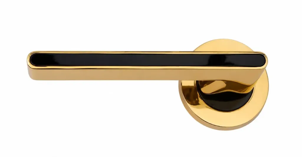 ZK22 ZEN GOLD BLACK ROS CYL DOOR HANDLE