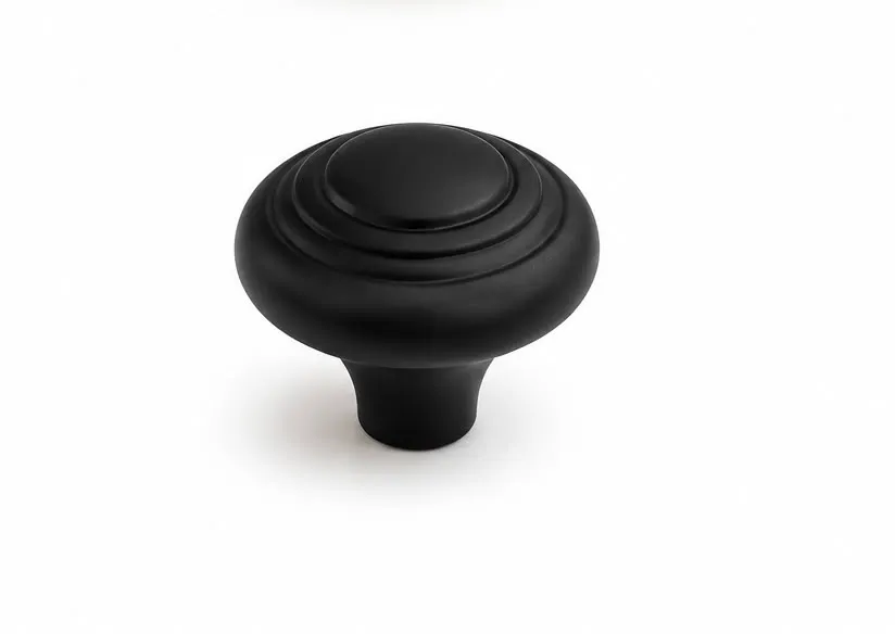 9123 DRAWER KNOB BL BLACK FURNITURE HANDLE