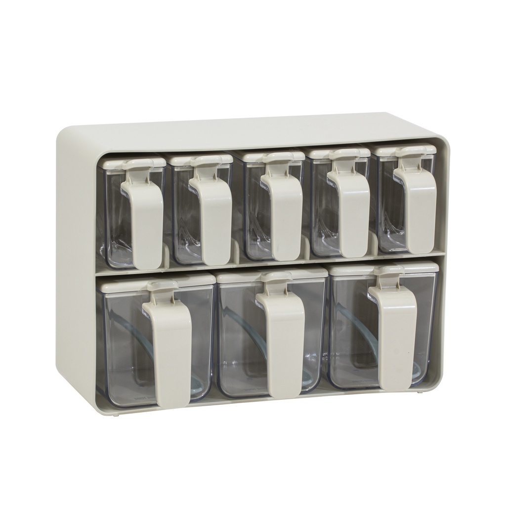 8 Piece Spice Set-Black-Opak Vanilla