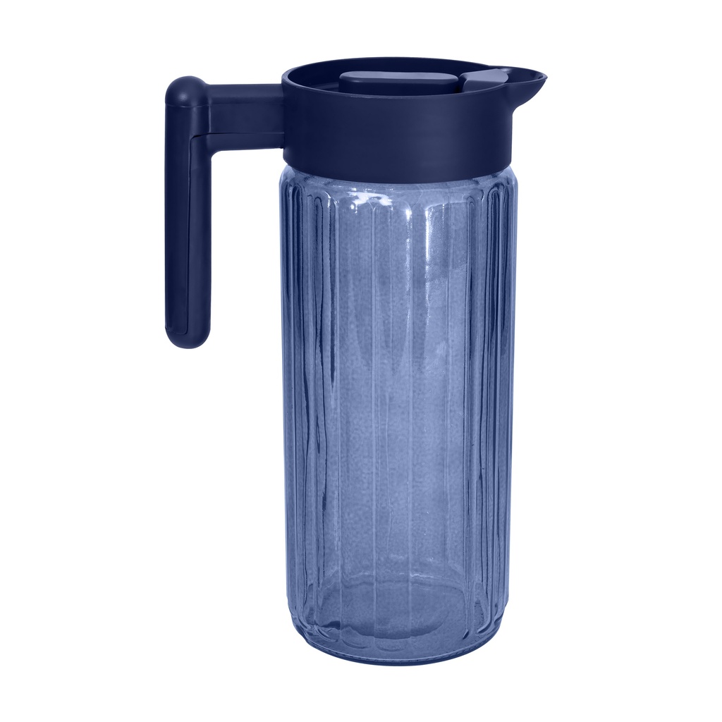1,43 lt Embossed Jug-Navy Blue