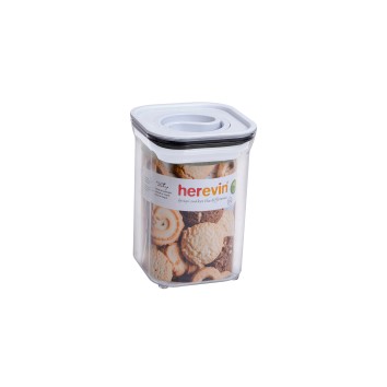 1,1 lt Storage Canister-Vacuum Lid-White