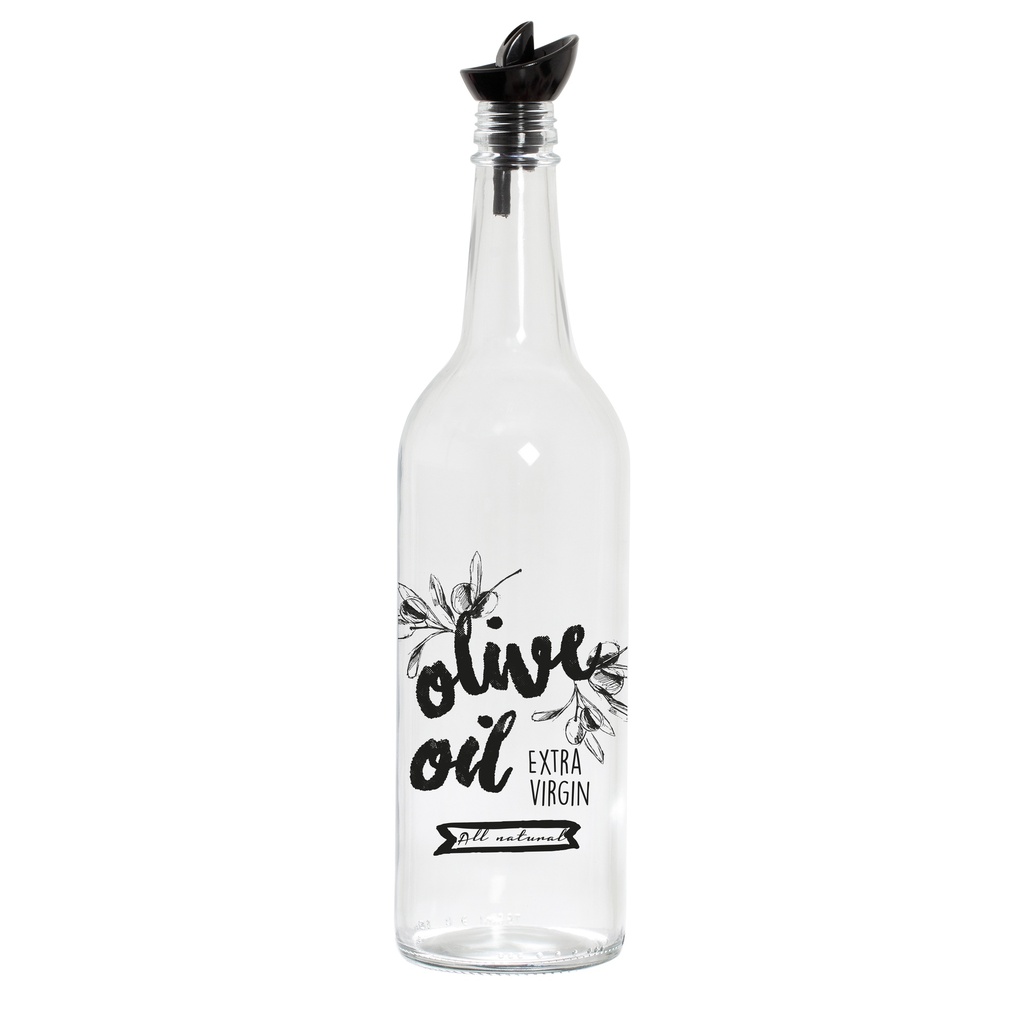 750 cc Coloured Oil Bottle-Black Olive Oil