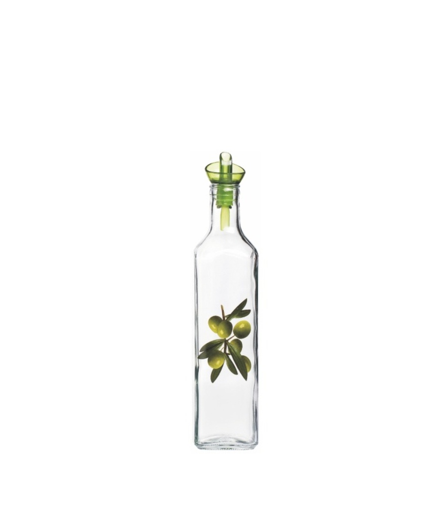 500 cc Decorated Square Oil&Vinegar Bottle