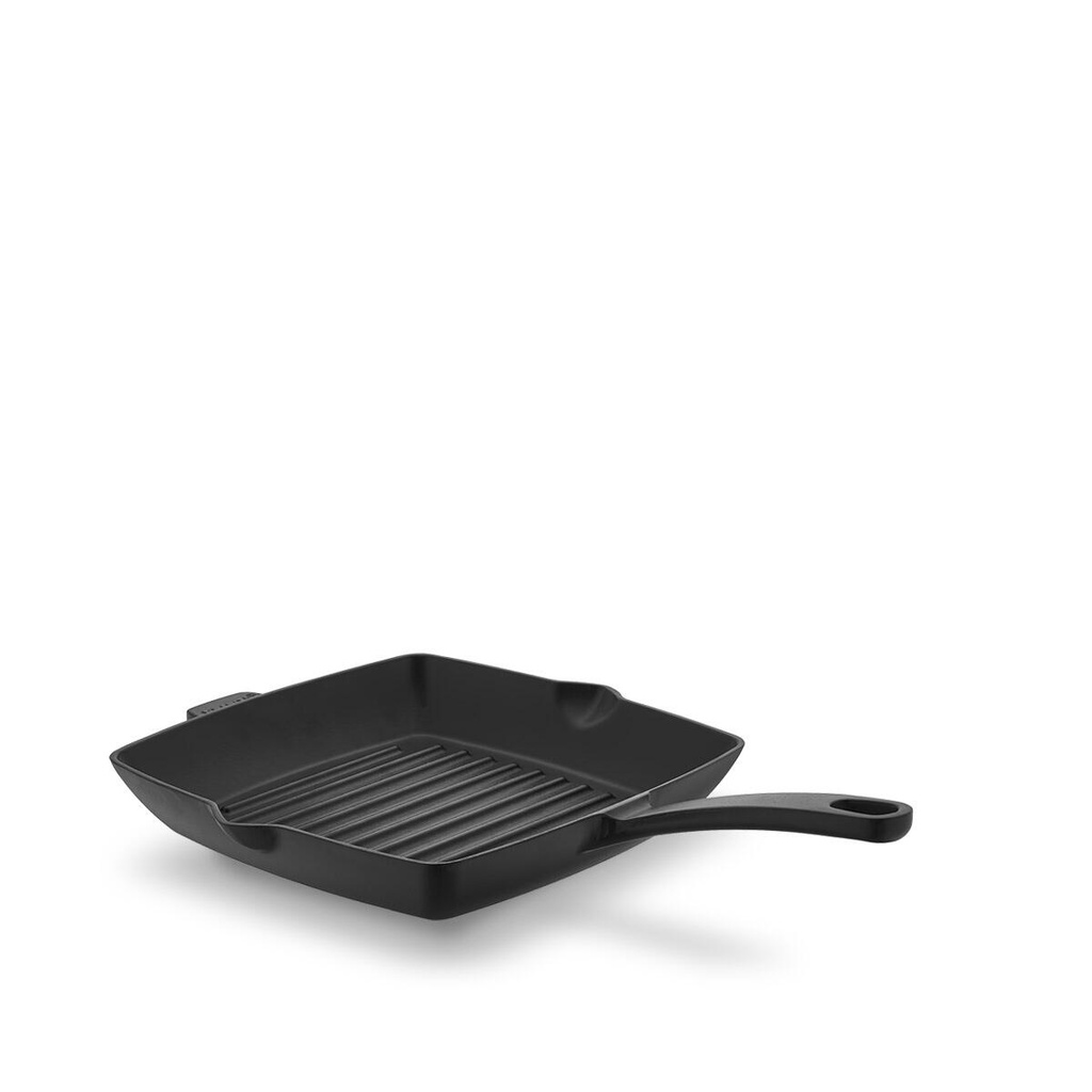 Square Cast Grill Frypan 26x26 cm Black, A2846